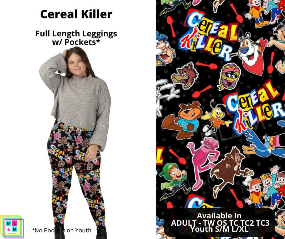 Cereal Killer Full Length Leggings w/ Pockets