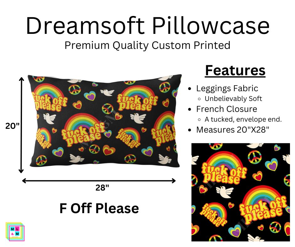 F Off Please Pillowcase