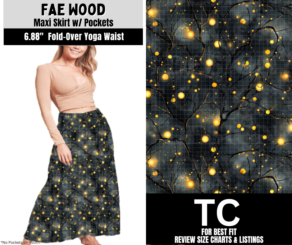 Fae Wood Maxi Skirt
