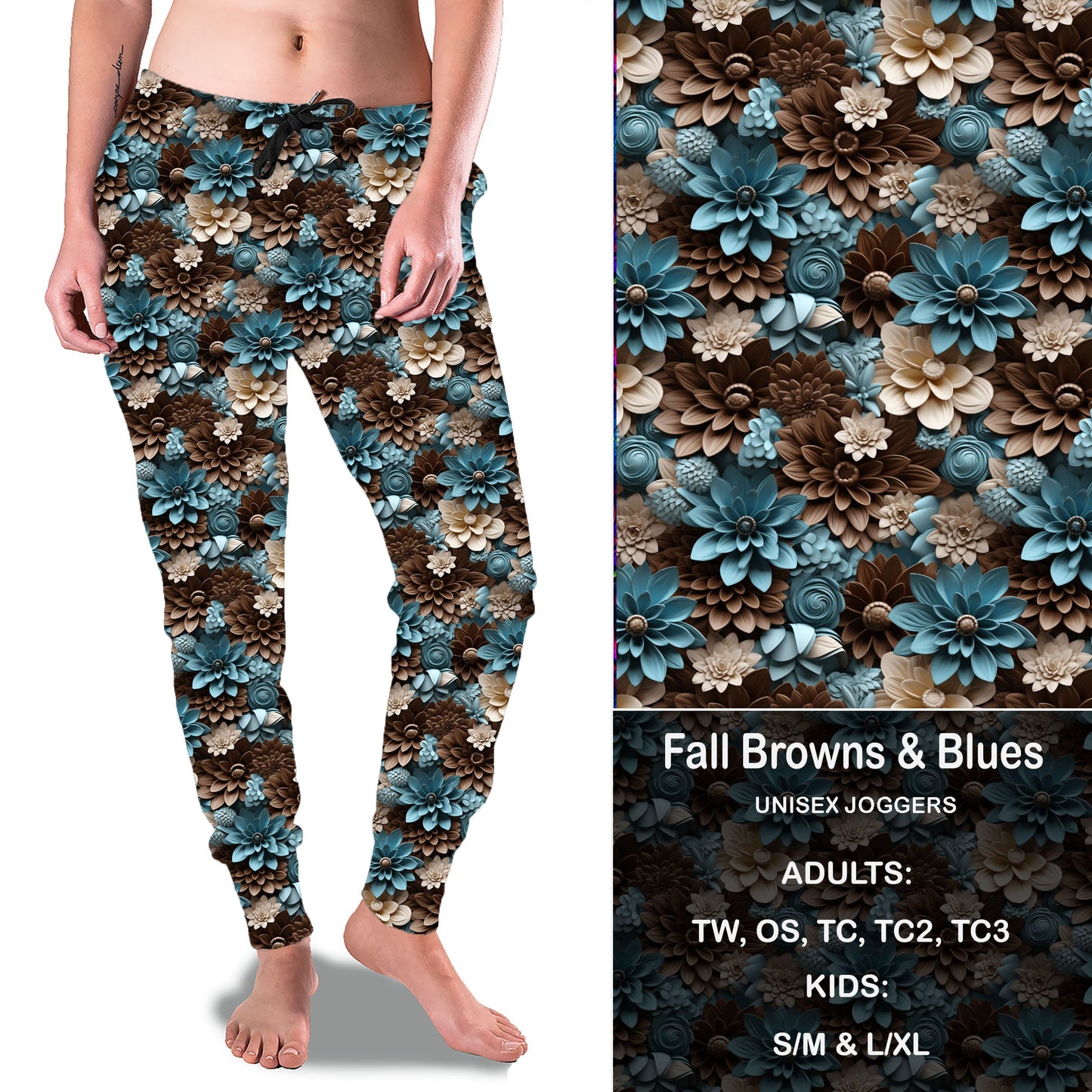 Fall Browns and Blues - Full Joggers Preorder Closes 8/28 eta 4-6 weeks