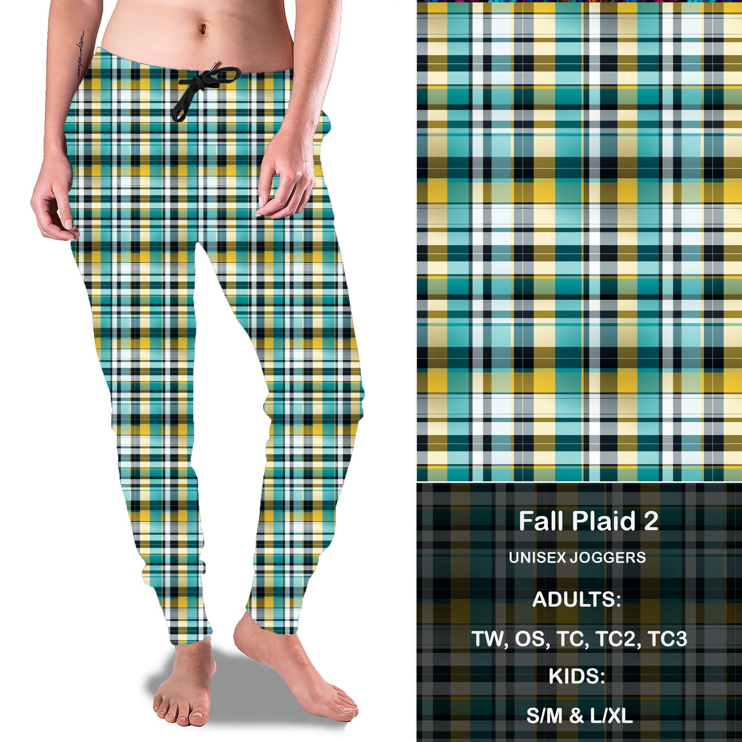 Fall Plaid 2 - Full Joggers Preorder Closes 8/25 eta 4-6 weeks