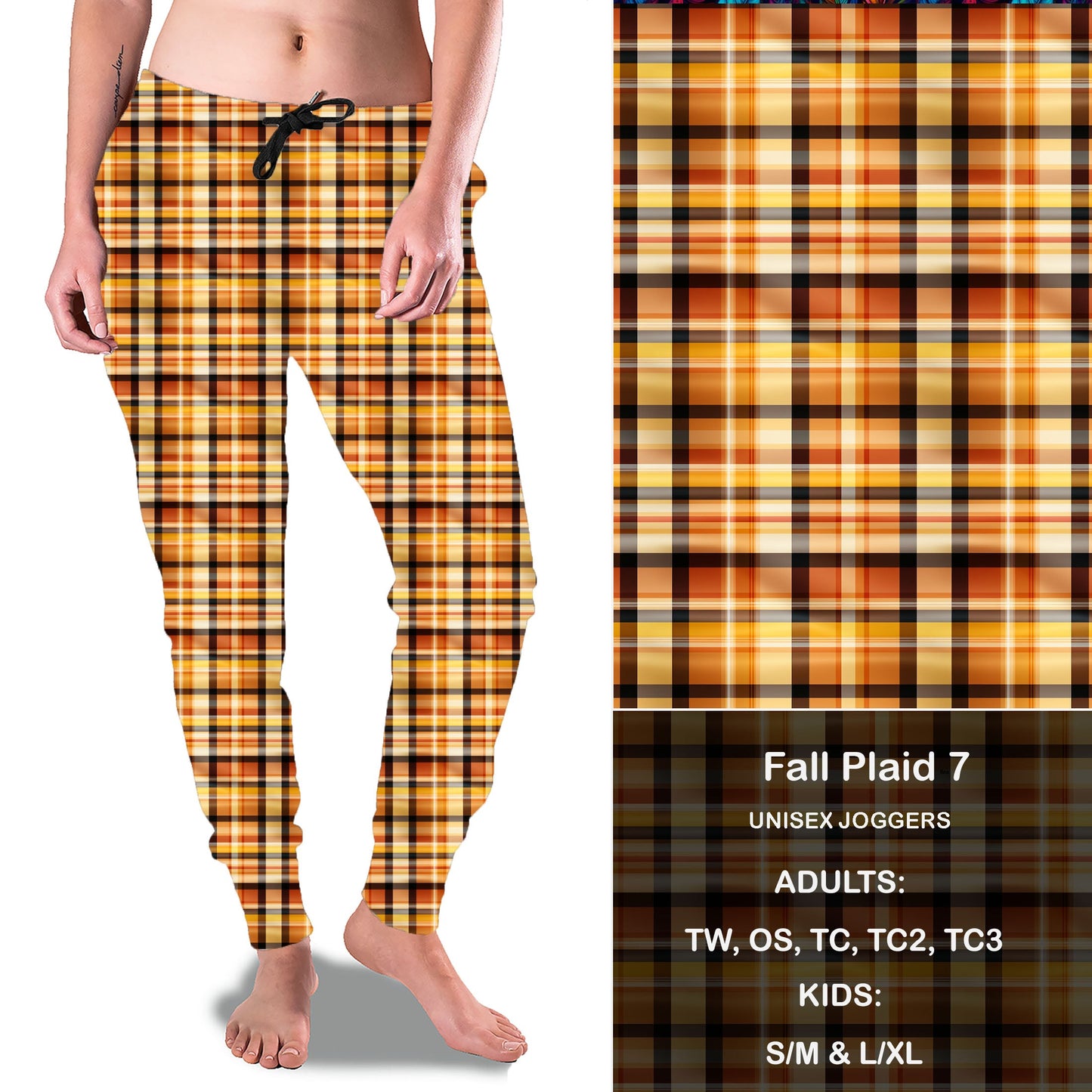 Fall Plaid 7 - Full Joggers Preorder Closes 8/25 eta 4-6 weeks