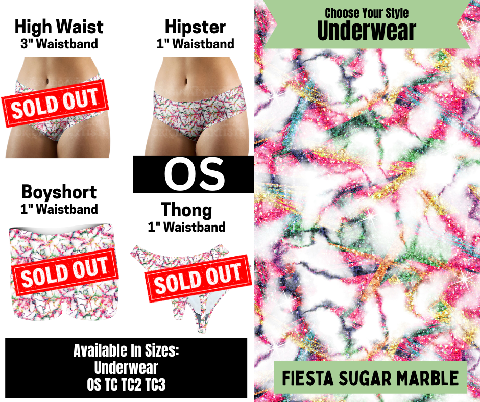 Fiesta Sugar Marble Hipster Underwear