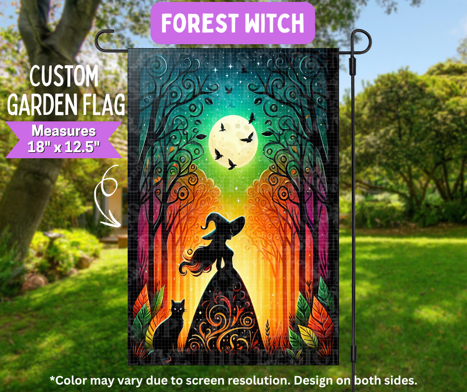 Forest Witch Garden Flag