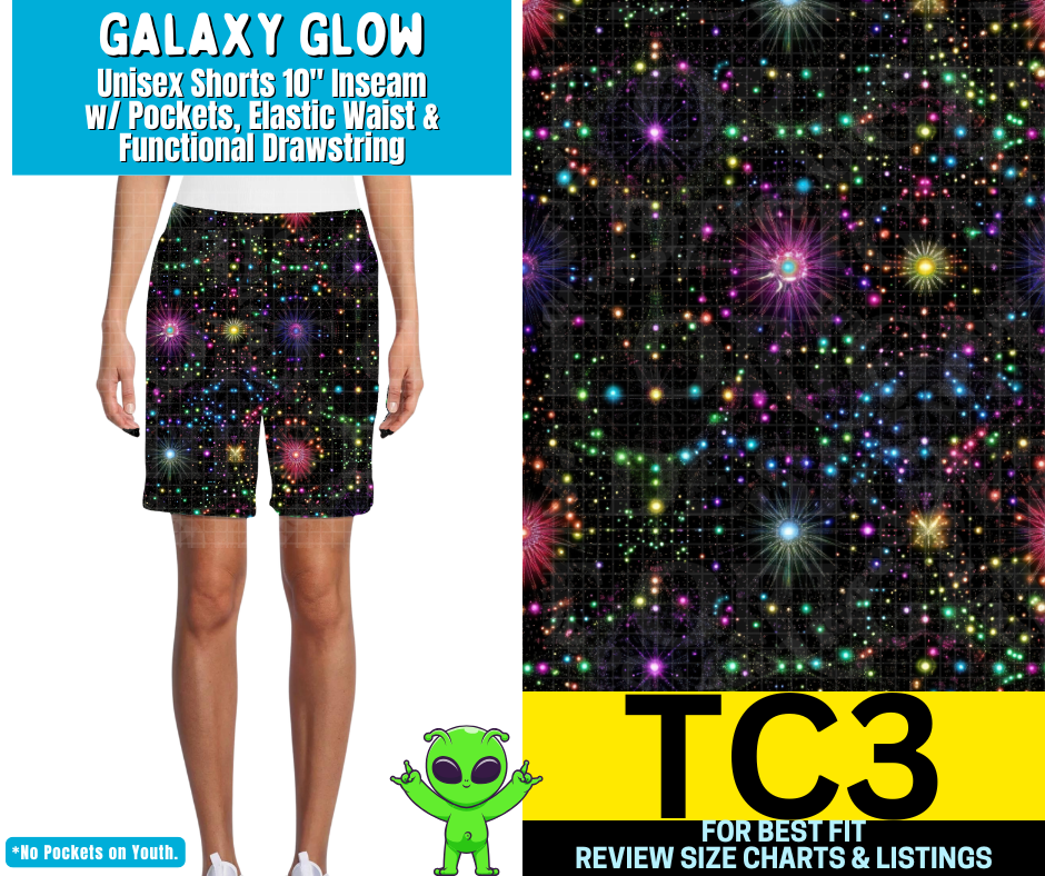 Galaxy Glow Unisex Shorts