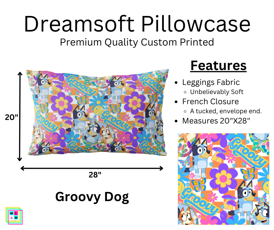 Groovy Dog Dreamsoft Pillowcase