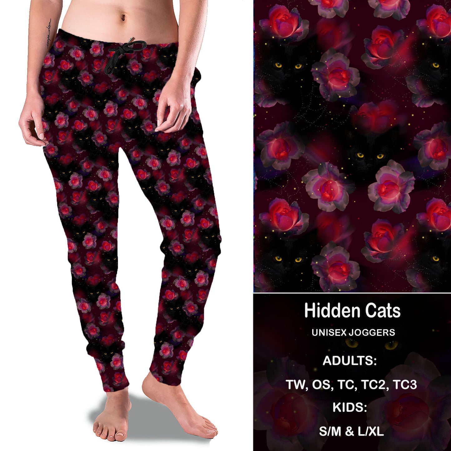 Hidden Cats - Full Joggers Preorder Closes 8/25 eta 4-6 weeks