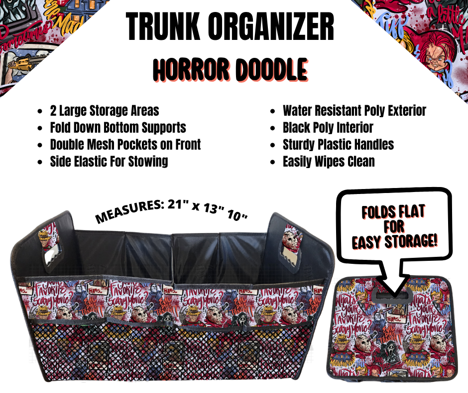 Horror Doodle Trunk Organizer