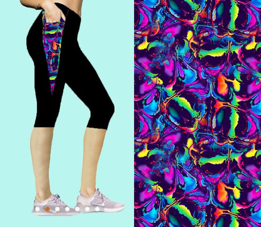 Colorgasm Designer extended plus capris & shorts with pockets