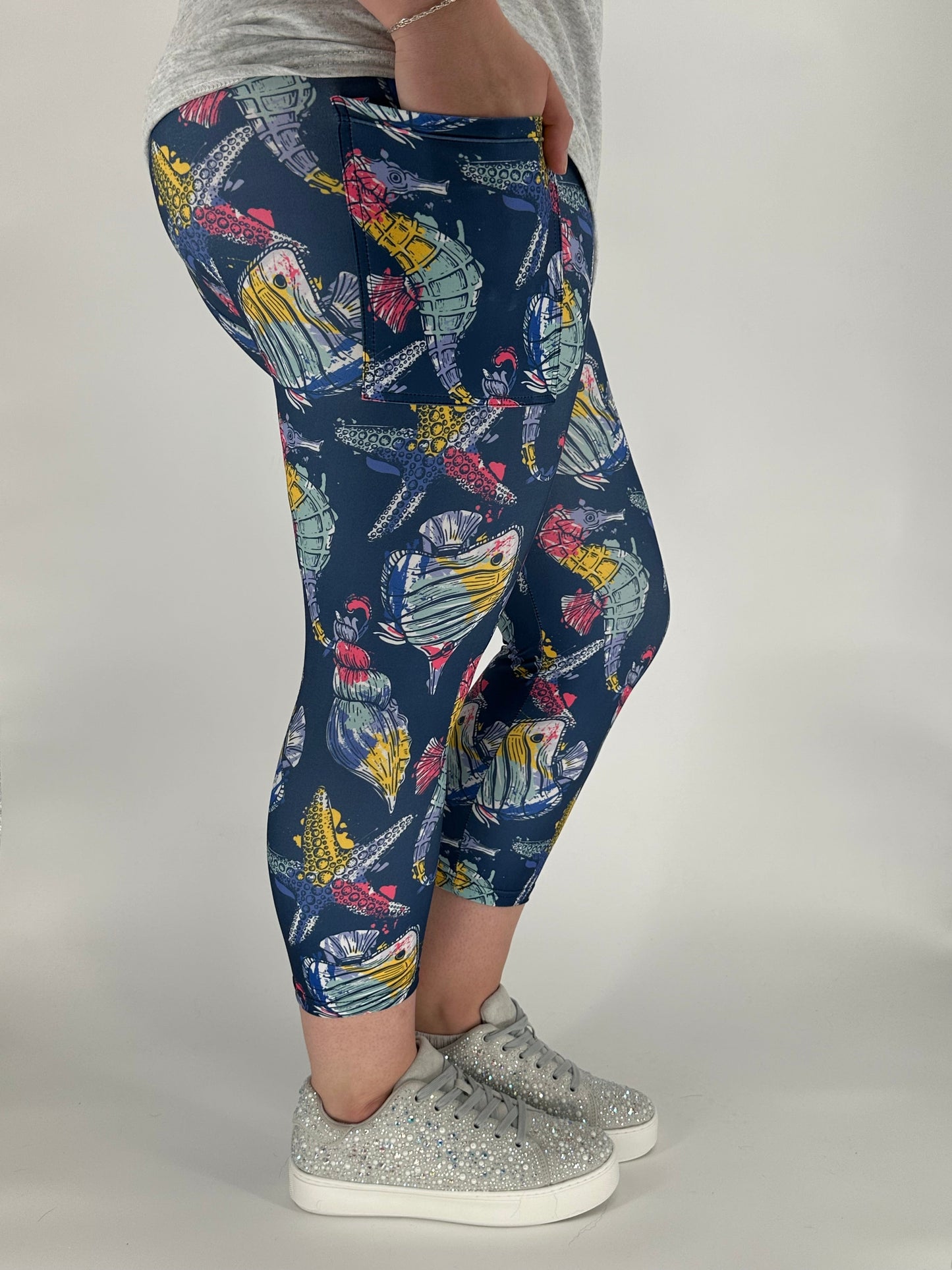 Under The Sea Capri w/ Pockets