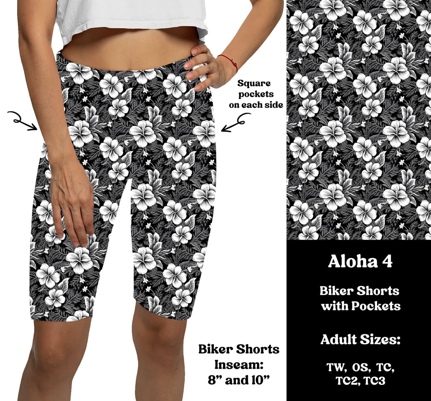 Aloha 4 - Bike Shorts with Pockets Preorder Closes 3/25