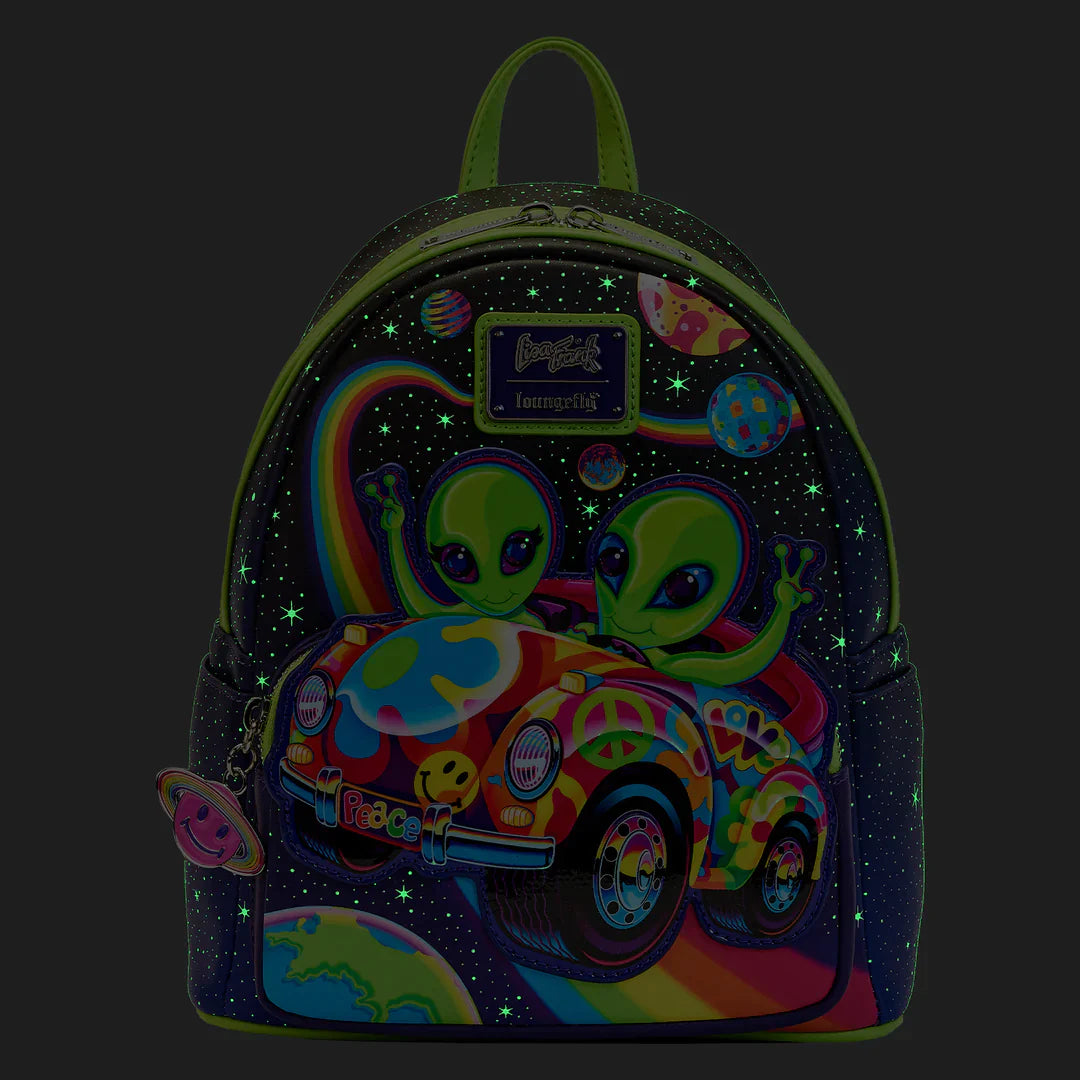 LOUNGEFLY-Lisa Frank Cosmic A Ride Mini Backpack
