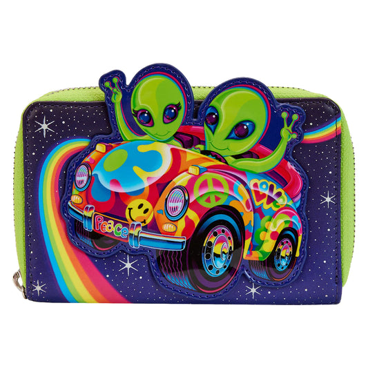 Loungefly-Lisa Frank Cosmic A Ride Zip Around Wallet