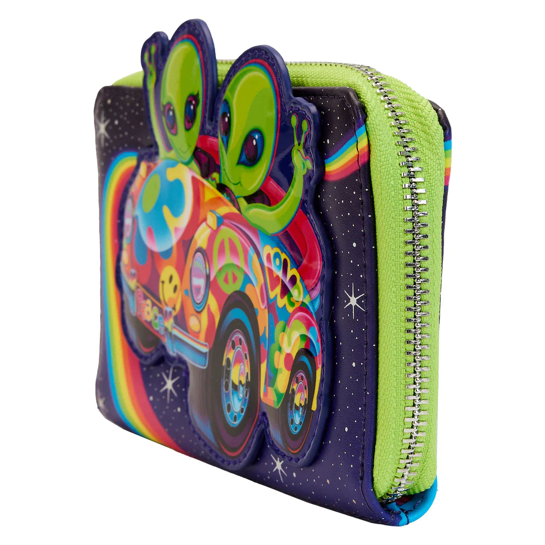 Loungefly-Lisa Frank Cosmic A Ride Zip Around Wallet