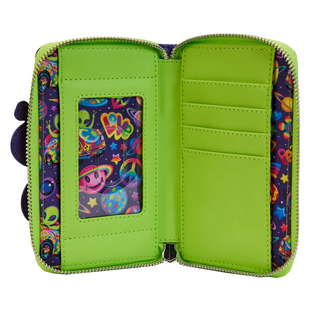 Loungefly-Lisa Frank Cosmic A Ride Zip Around Wallet