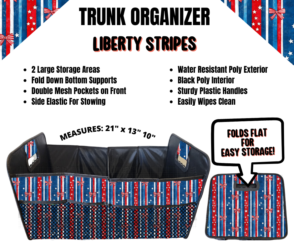 Liberty Stripes Trunk Organizer