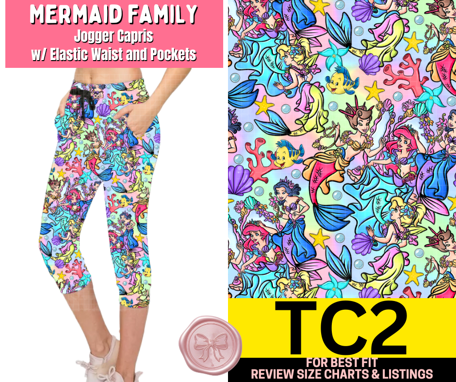 Mermaid Family Jogger Capri