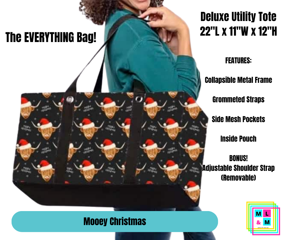 Mooey Christmas Collapsible Tote