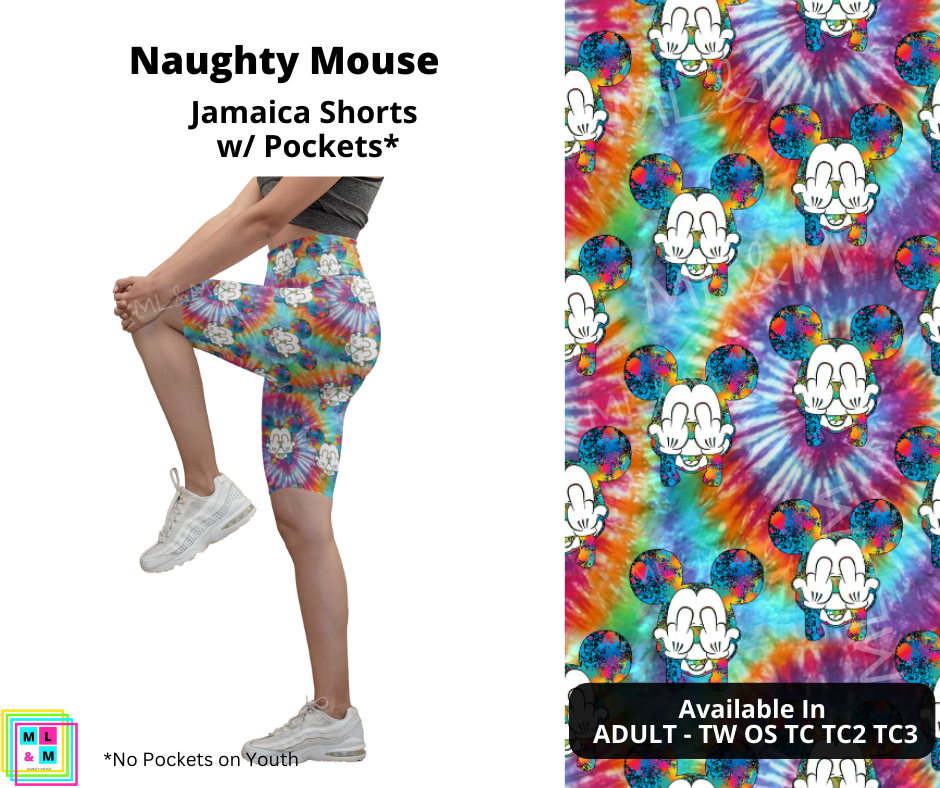 Naughty Mouse 10" Jamaica Shorts