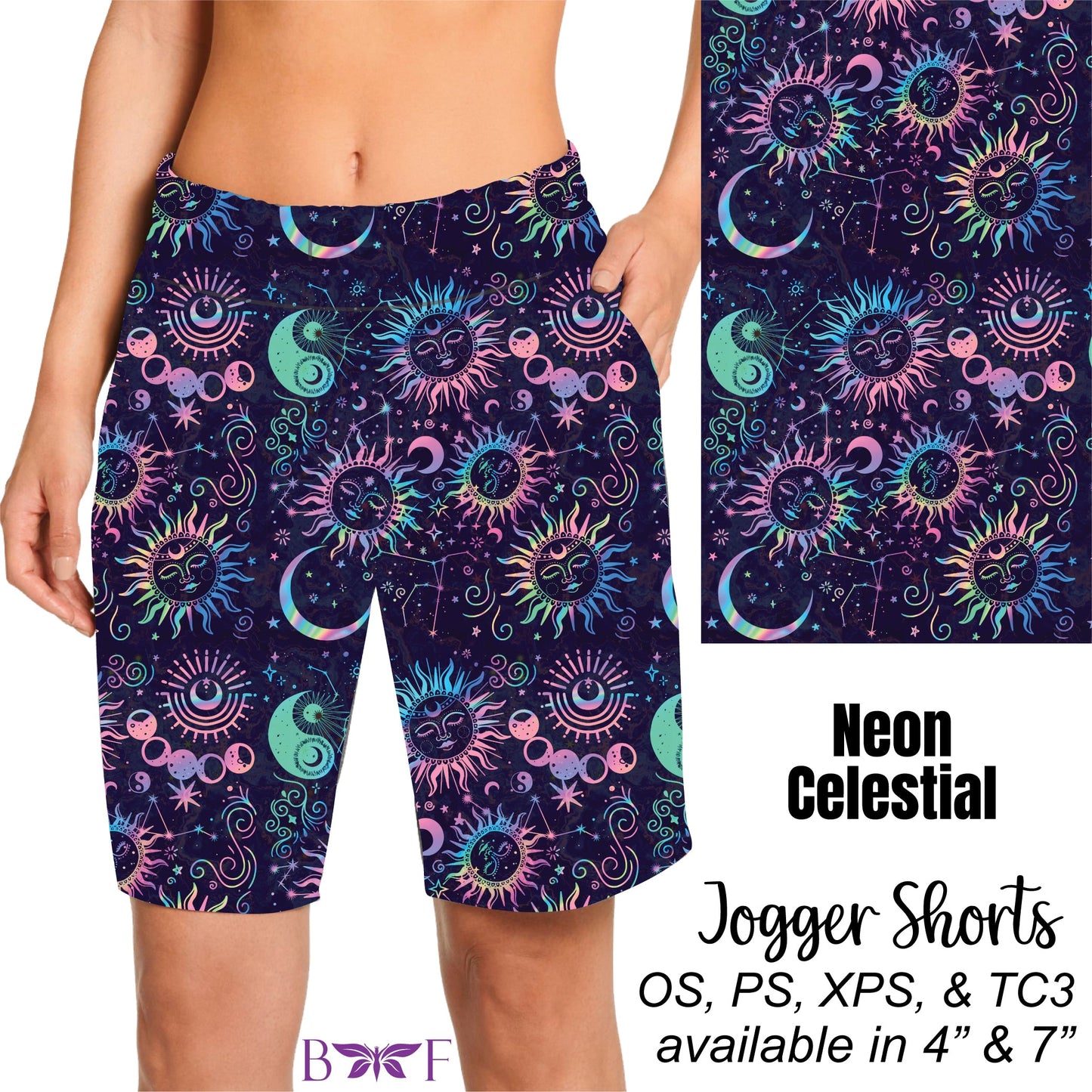 Neon Celestial Leggings and Capris