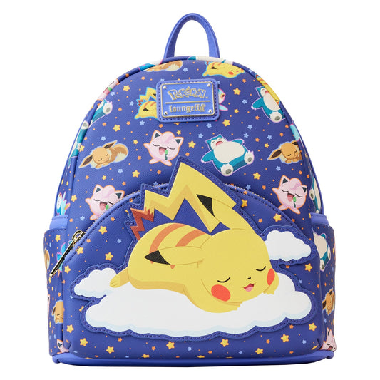 SLEEPING PIKACHU AND FRIENDS MINI BACKPACK PREORDER JULY ARRIVAL