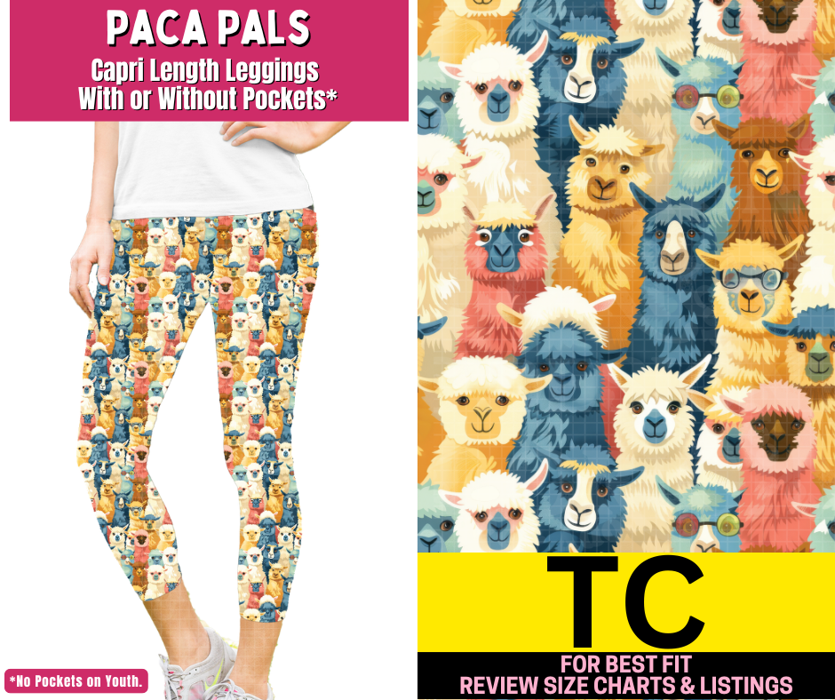 Paca Pals Capri Length Leggings w/ Pockets
