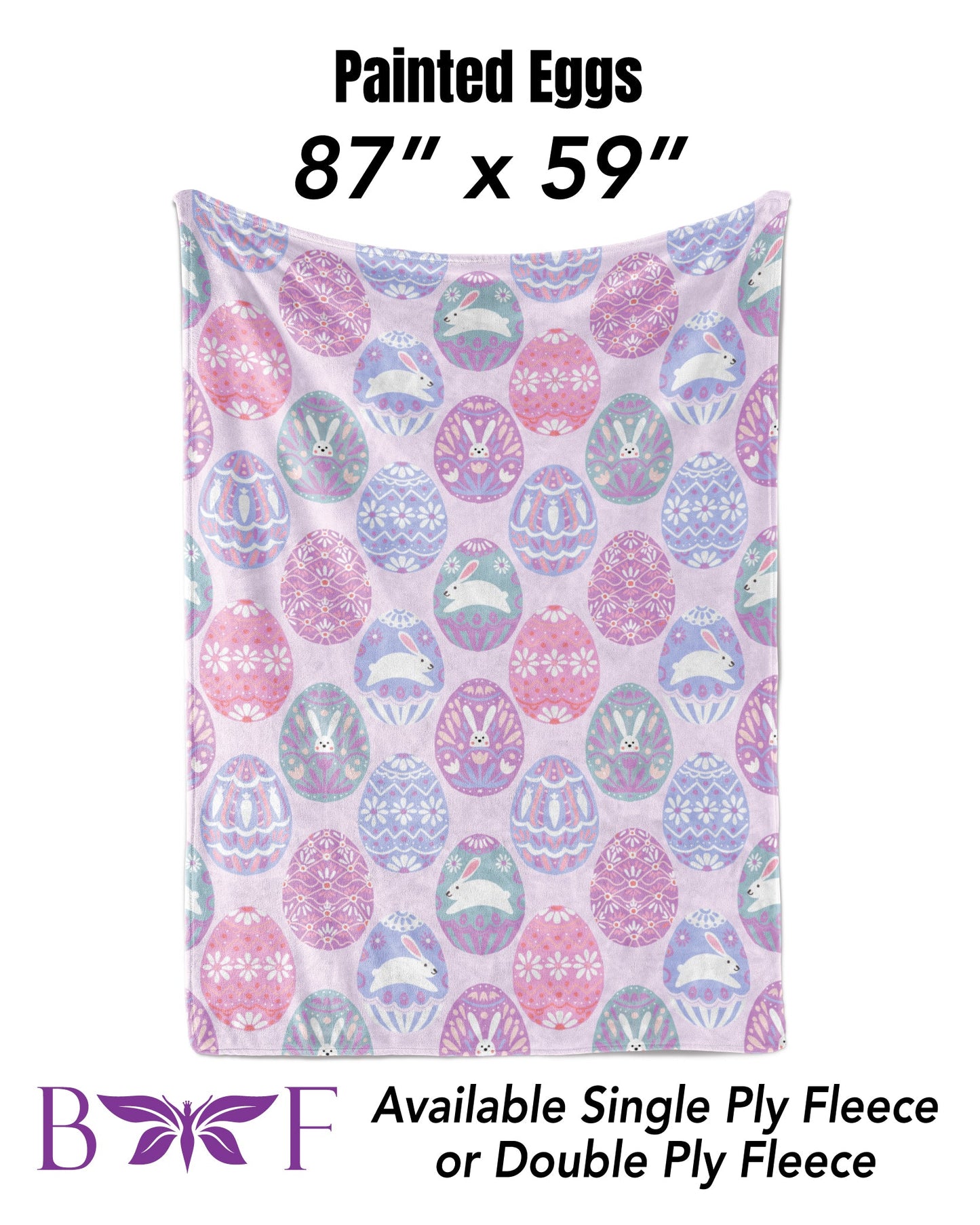 Painted Egg 59"x87" soft blanket