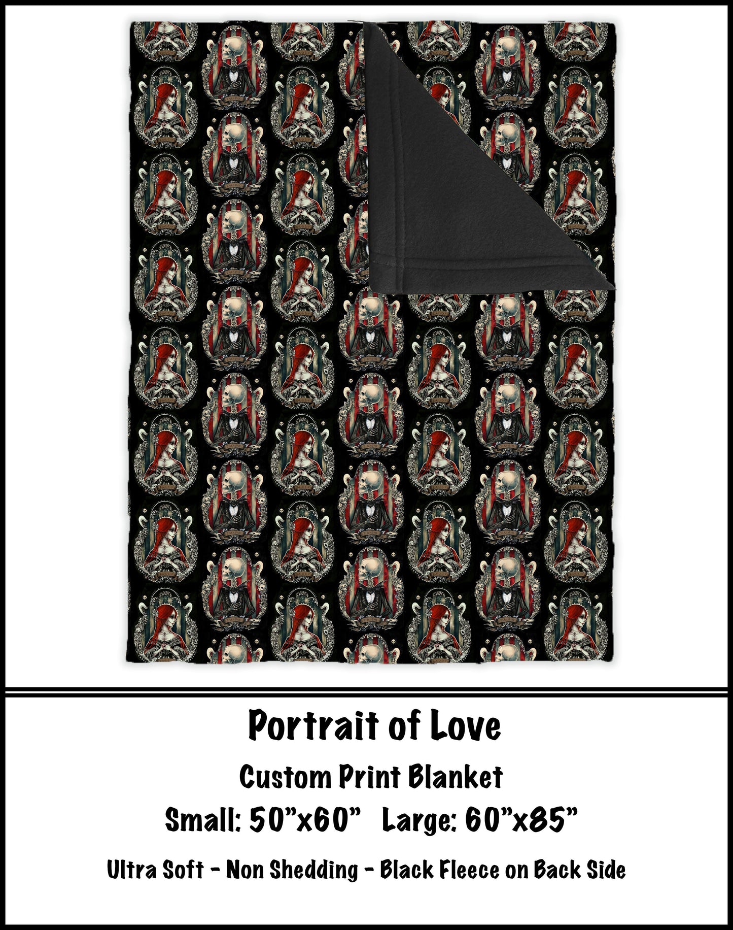 Portrait of Love Fleece Blanket - preorder closes 8/7 eta 8-10 weeks