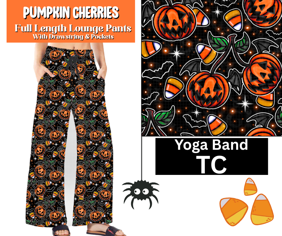Pumpkin Cherries Full Length Lounge Pants
