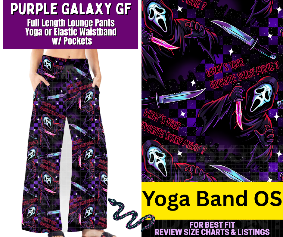 Purple Galaxy GF Full Length Lounge Pants