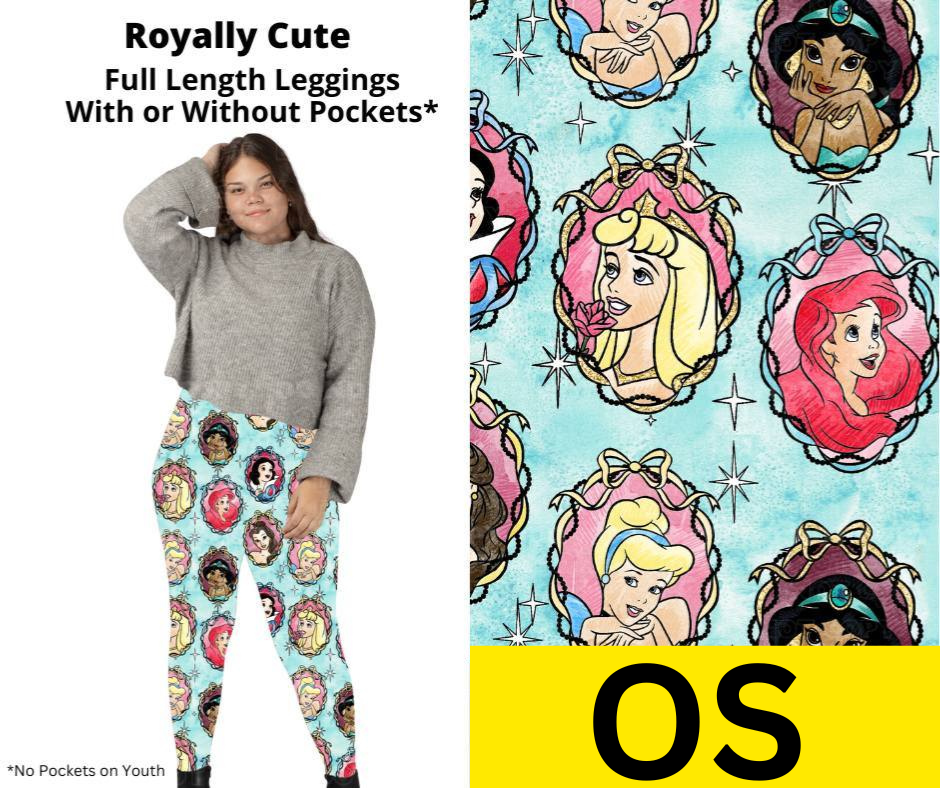 Royally Cute Full Length Leggings w/ Pockets