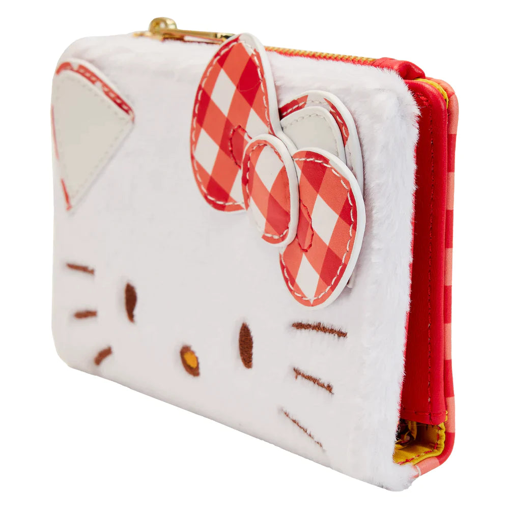 Loungefly-Hello Kitty Gingham Cosplay Flap Wallet