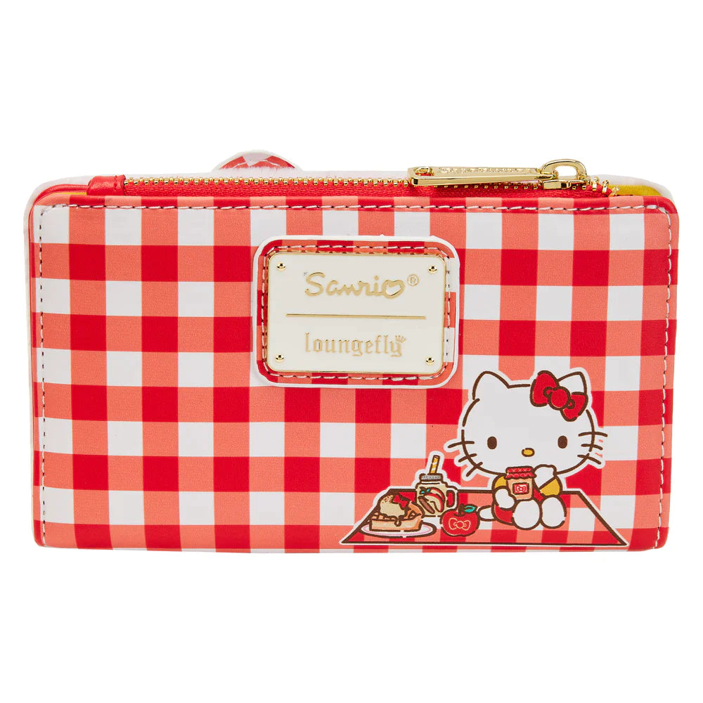 Loungefly-Hello Kitty Gingham Cosplay Flap Wallet
