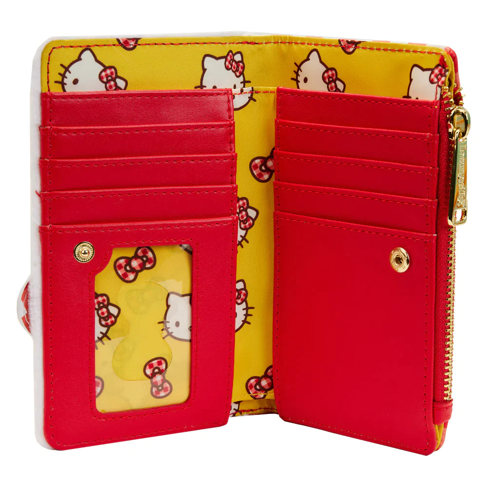 Loungefly-Hello Kitty Gingham Cosplay Flap Wallet