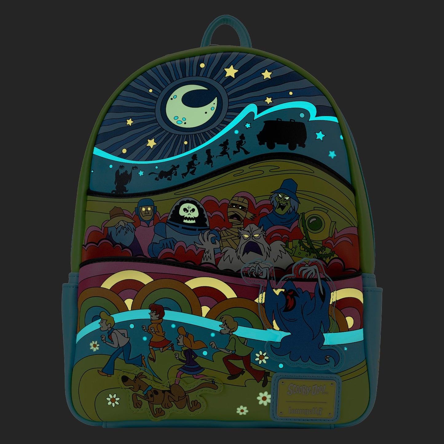 Scooby-Doo Psychedelic Monster Chase Glow Mini Backpack