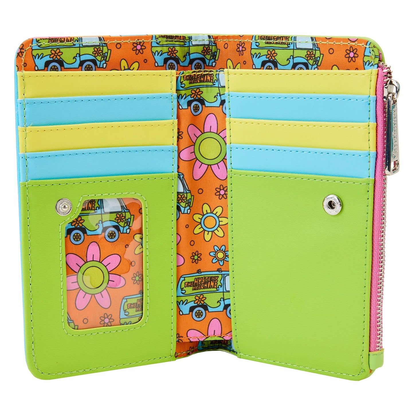 Scooby-Doo Psychedelic Monster Chase Glow Flap Wallet