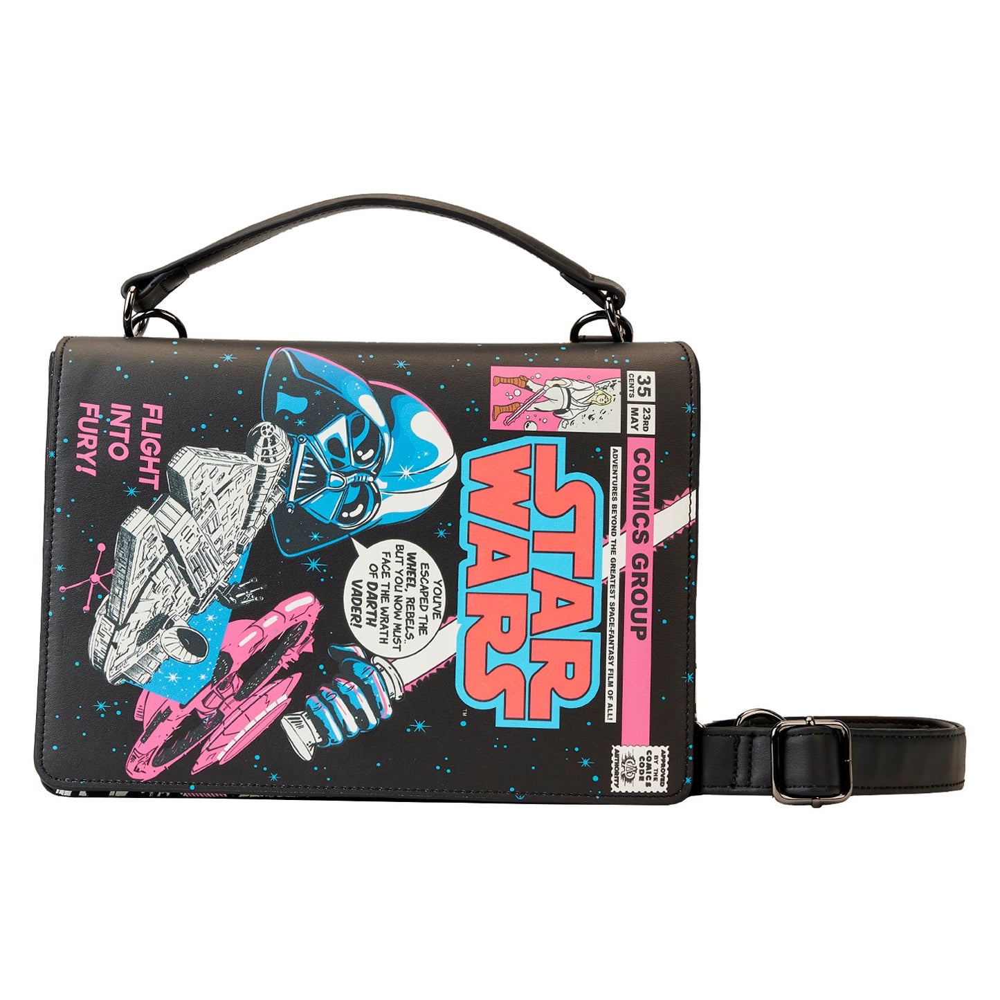 SS STAR WARS DARK SIDE VS LIGHT SIDE COMIC BOOK LIGHT UP CROSSBODY PREORDER JULY ARRIVAL
