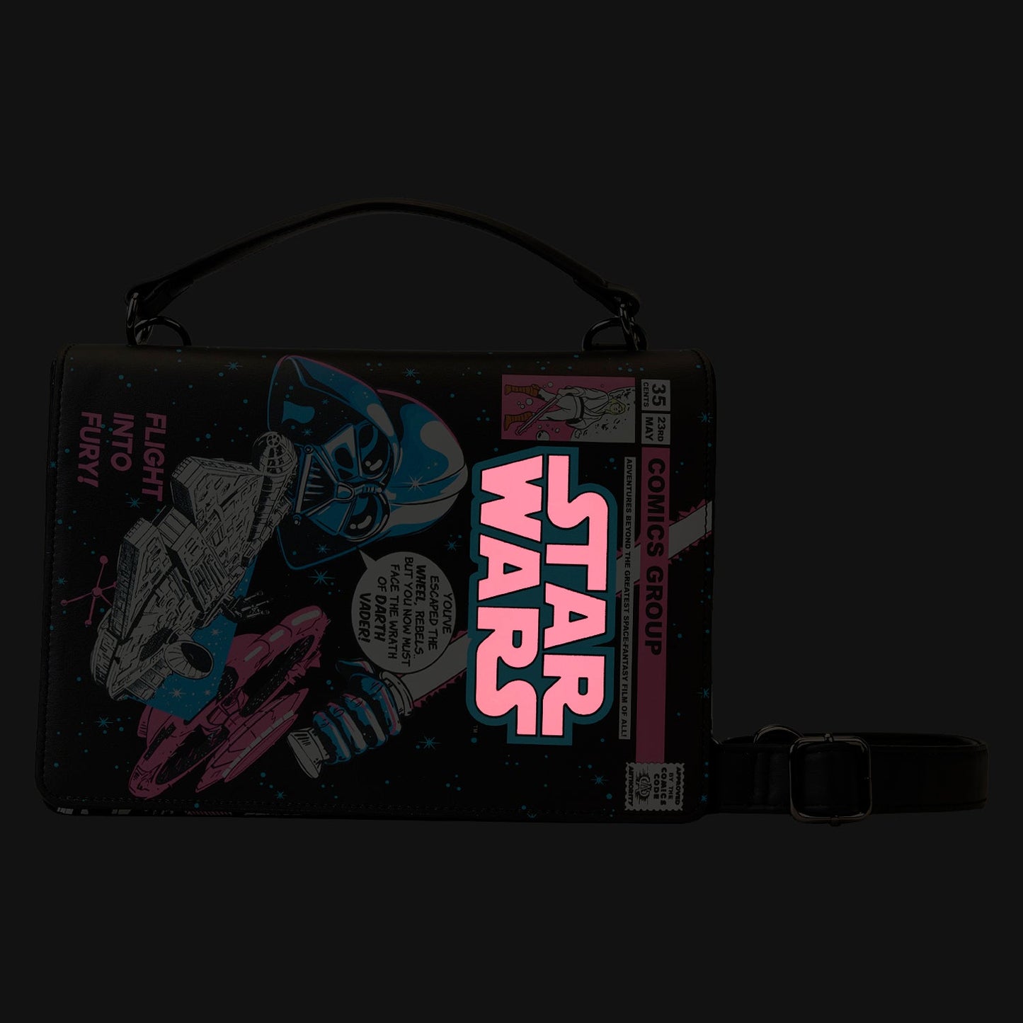 SS STAR WARS DARK SIDE VS LIGHT SIDE COMIC BOOK LIGHT UP CROSSBODY PREORDER JULY ARRIVAL