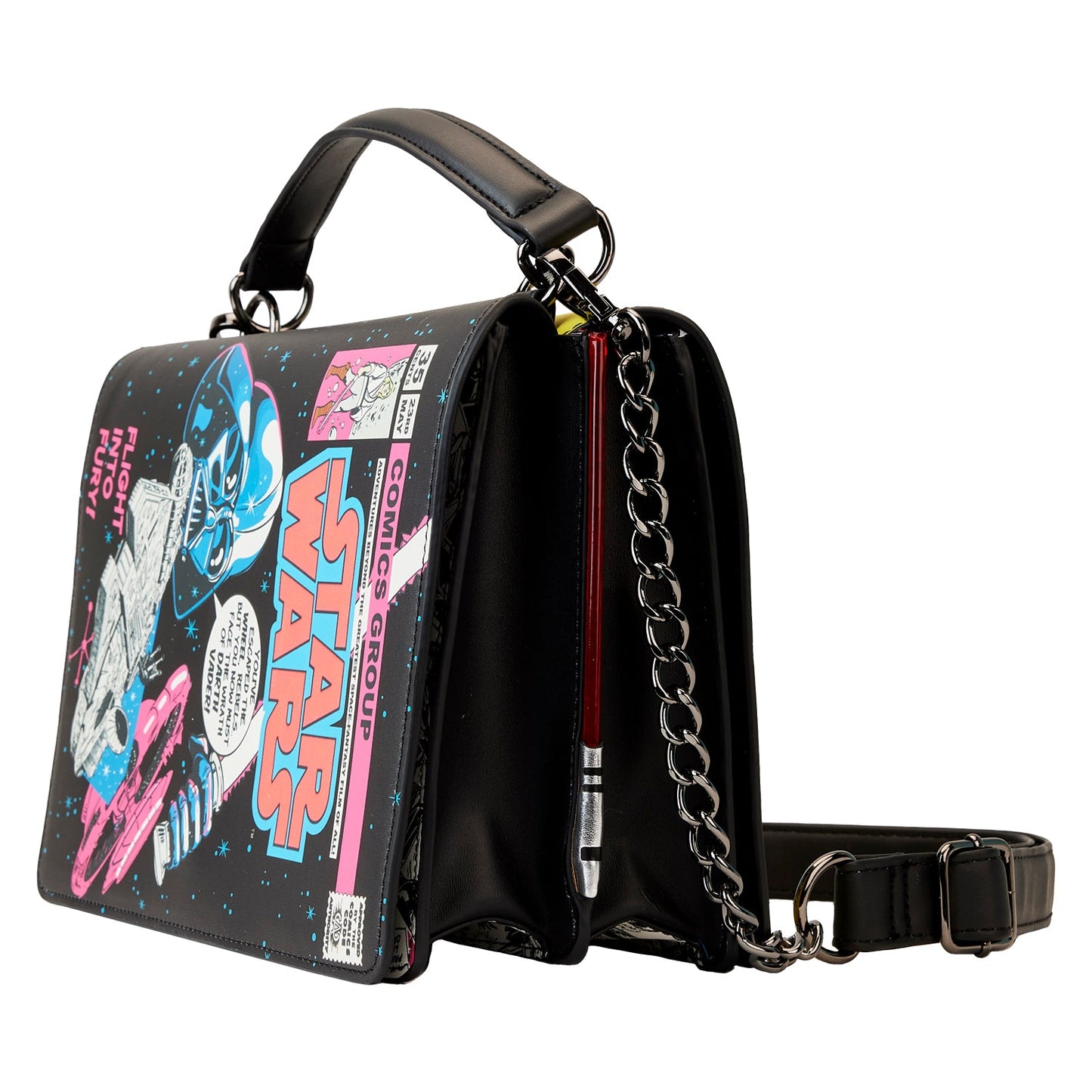 SS STAR WARS DARK SIDE VS LIGHT SIDE COMIC BOOK LIGHT UP CROSSBODY PREORDER JULY ARRIVAL