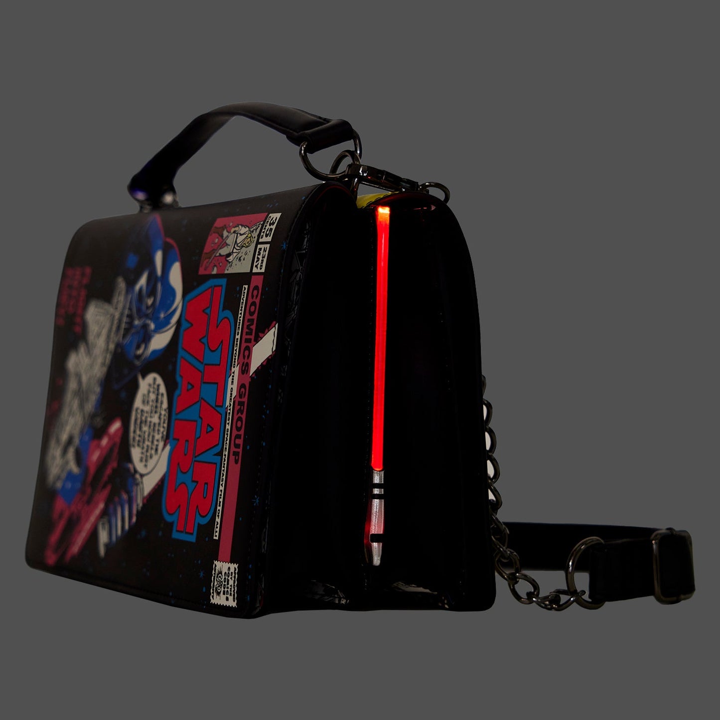 SS STAR WARS DARK SIDE VS LIGHT SIDE COMIC BOOK LIGHT UP CROSSBODY PREORDER JULY ARRIVAL
