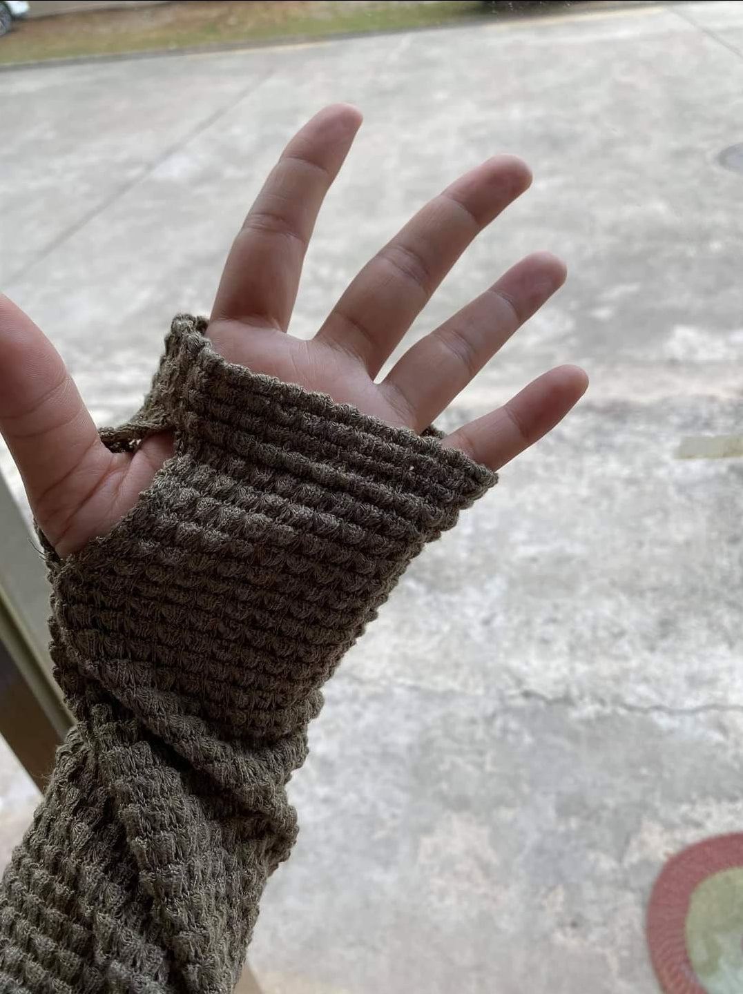 Waffle Sweaters,MUST HAVE! High quality, with thumb holes sizes small - 3X