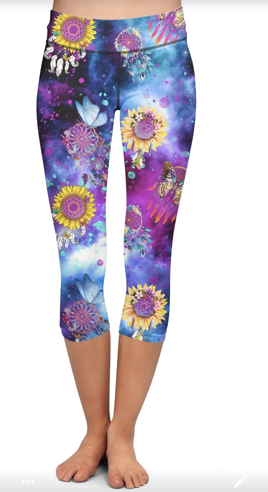 Sunflower Dreamcatchers Capris