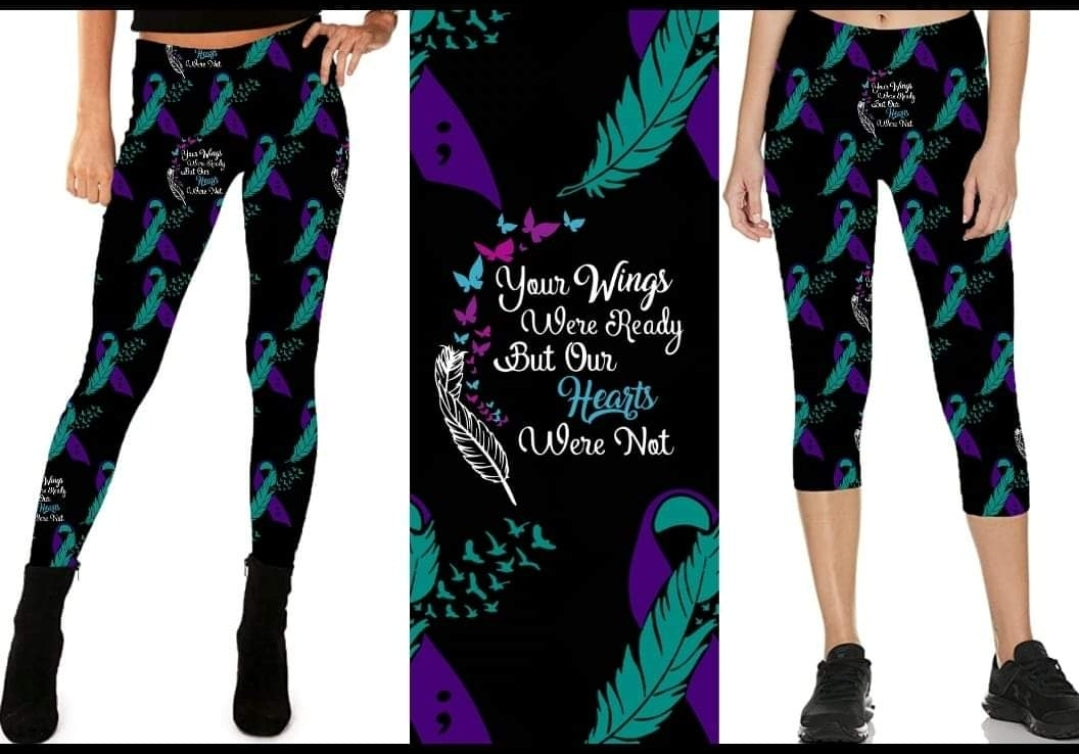 Missing You leggings and capris suicide awareness