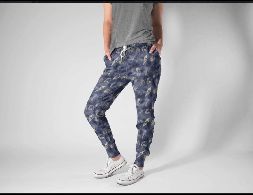Blue beach Capris with pockets