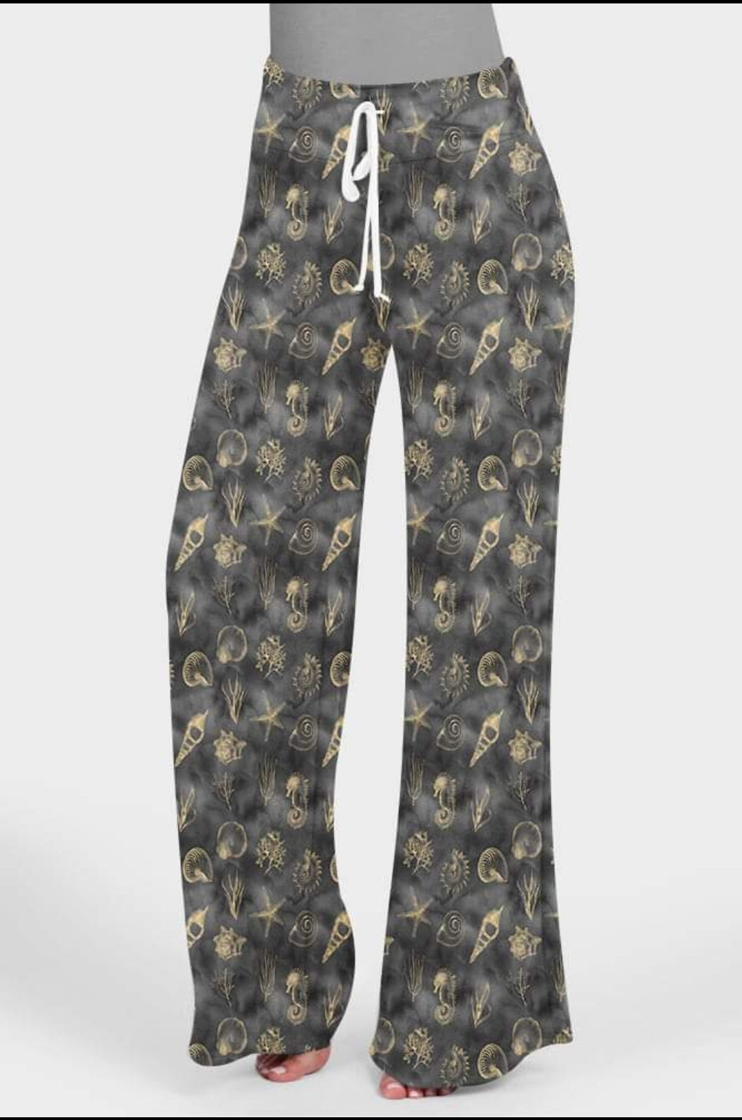 Grey beach Capris with pockets