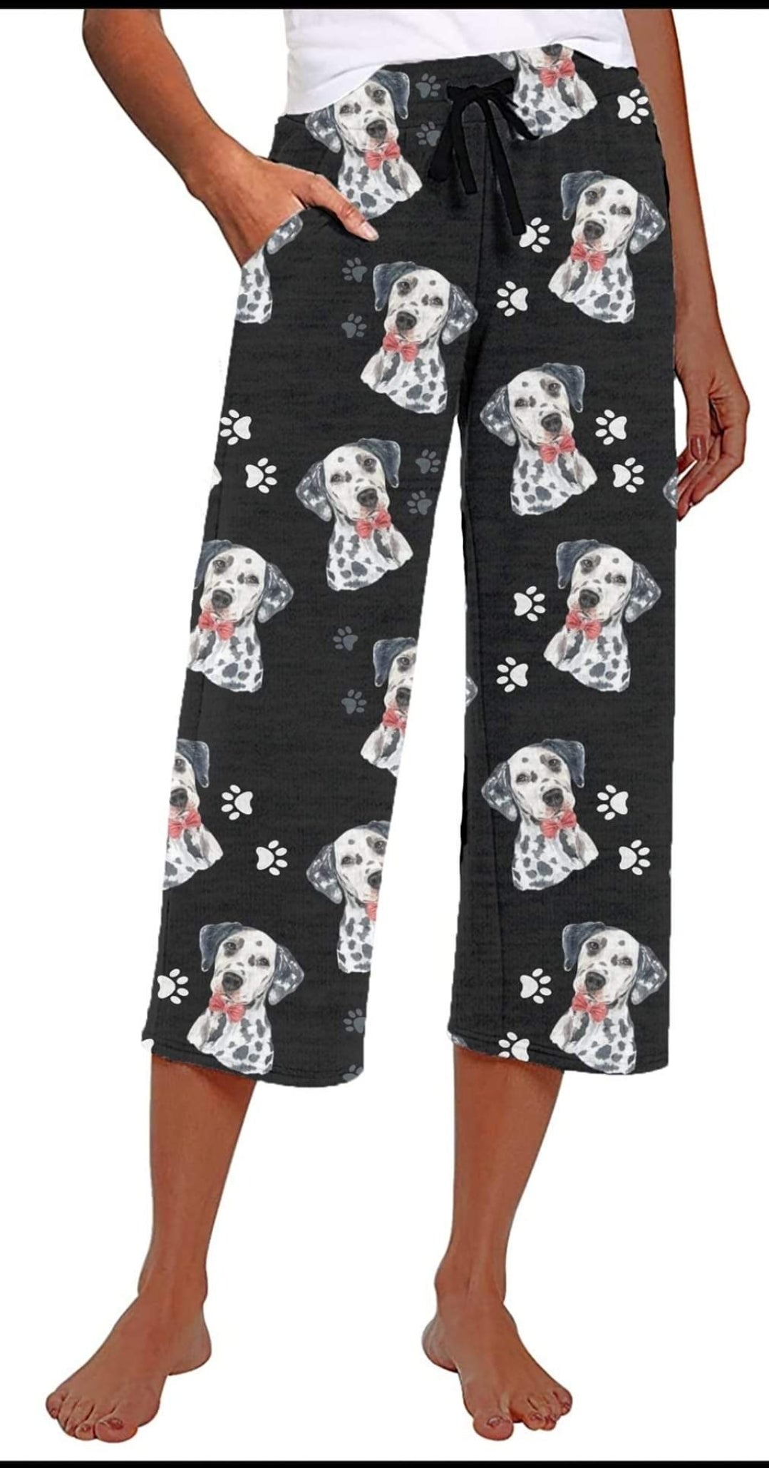 Dalmatian jogger shorts with pockets