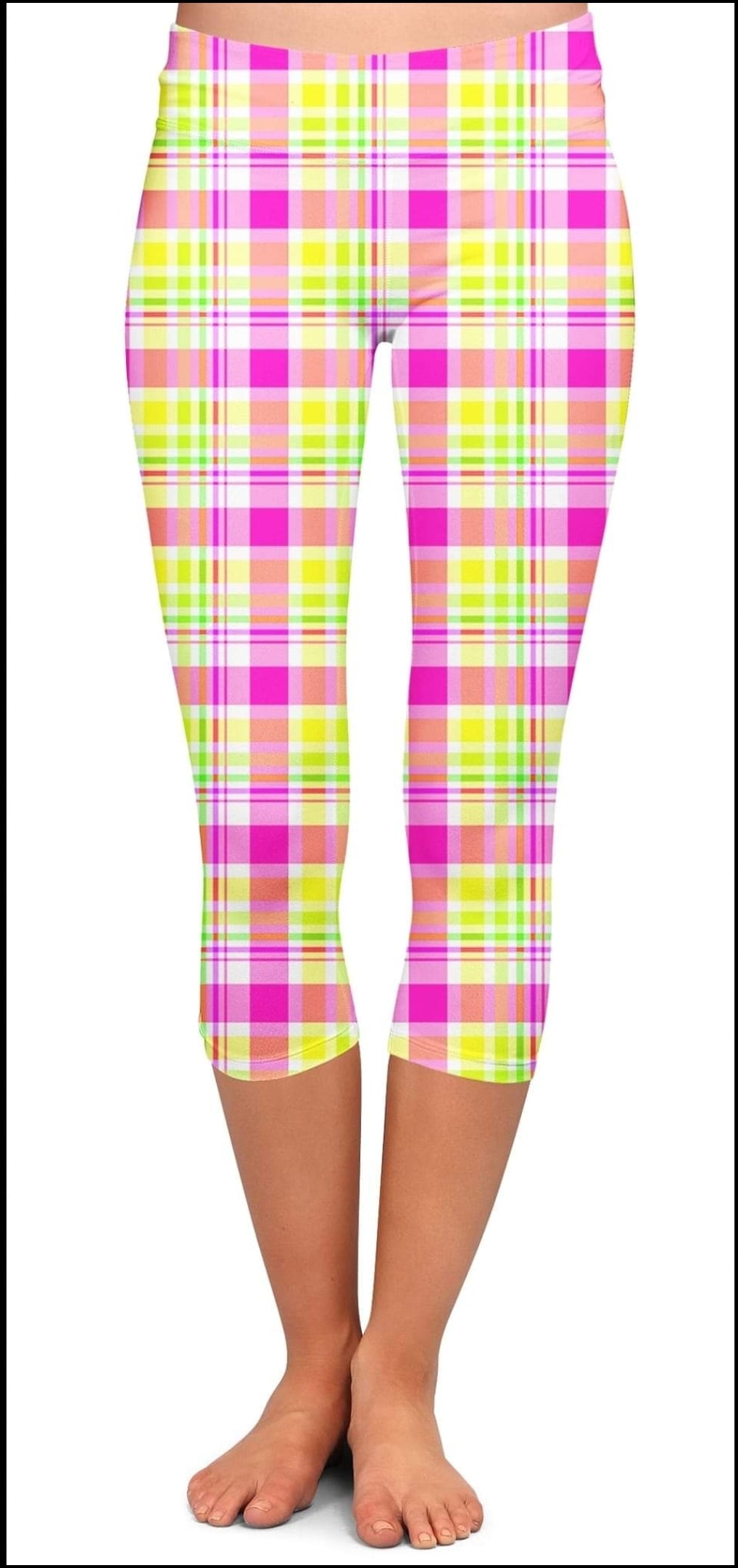 Summer Plaid #3 Capris
