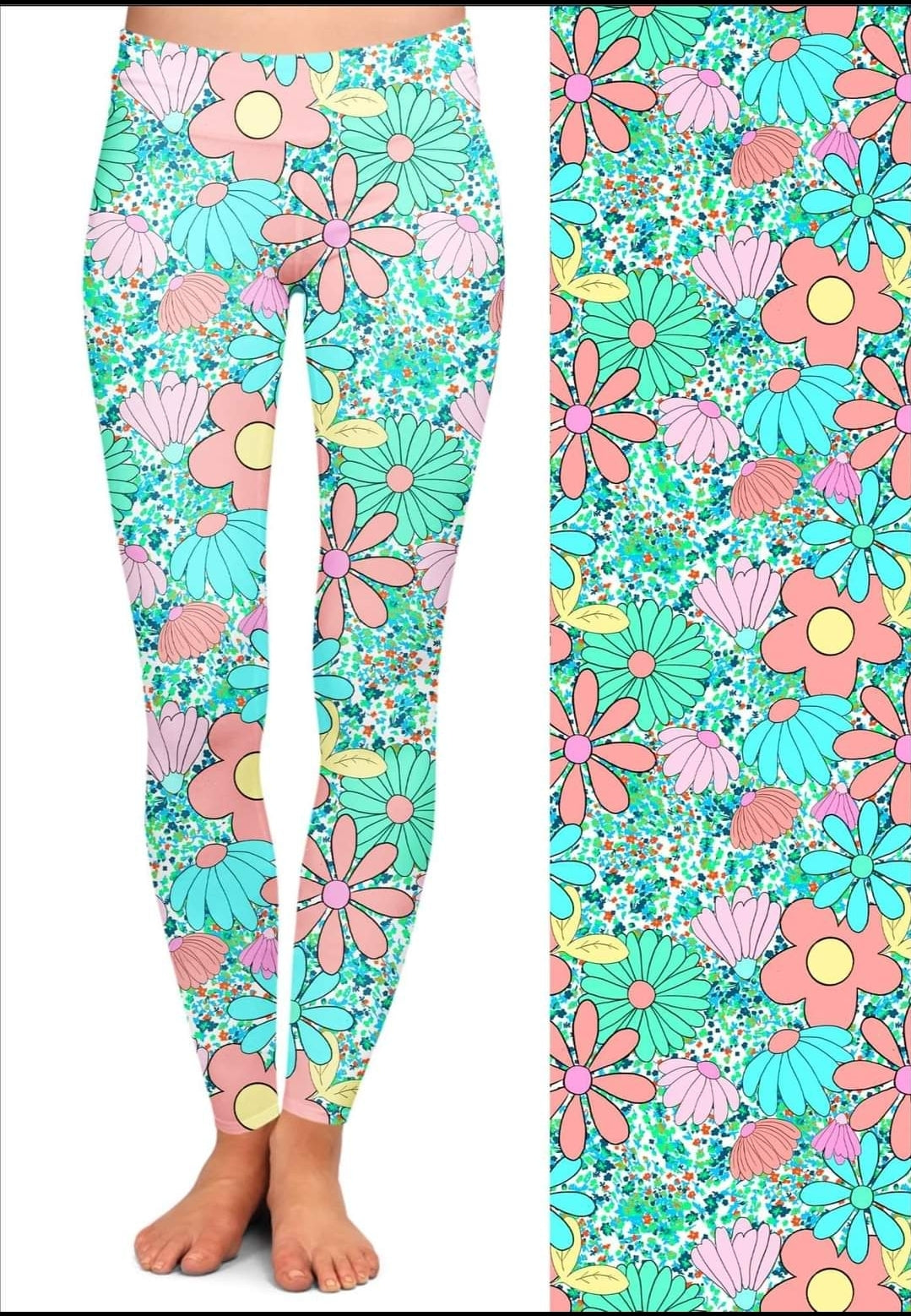 Retro Daisy Capris
