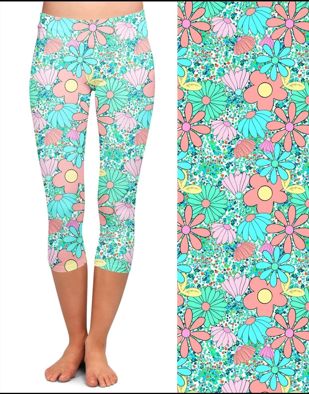 Retro Daisy Capris