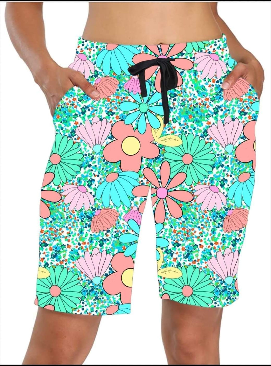 Retro Daisy Capris